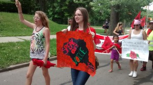 Harley Foore at the Women's Empowerment March